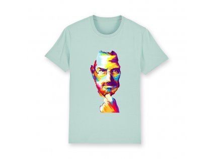 Unisex tričko s krátkym rukávom "Jobs" Caribbean Blue - 180 GSM