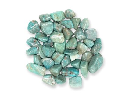 Amazonit Mozambik  tromlovaný kameň