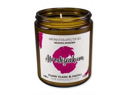 800943 Sviečka sójová aromaterapeutická 200g Afrodiziakum