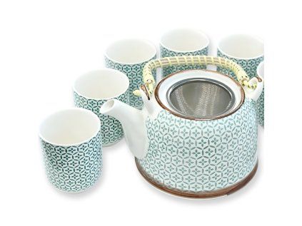 Čajová súprava  Zelená mozaika 0,85 l