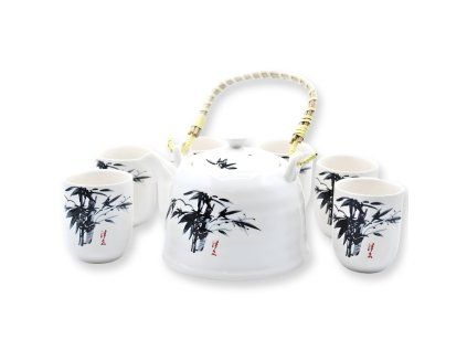 Čajová súprava  Biely orientálny kameň 0,85 l
