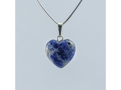 Sodalit Brazília  prívesok srdiečko 15mm