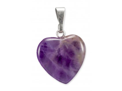 602267 Ametyst prívesok Srdce
