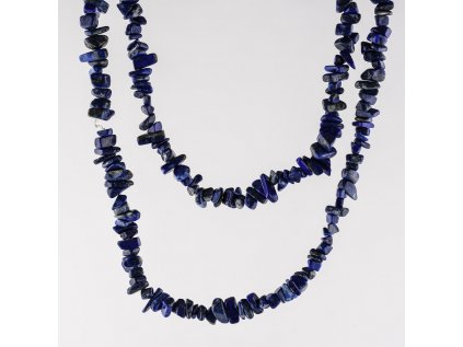 Lapis Lazuli Afganistan  náhrdelník sekaný 90cm