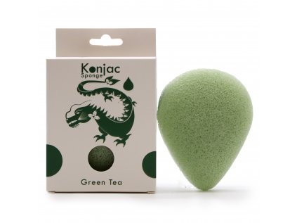 Špongia Konjac  slza - Zelený čaj – Ochranná