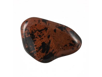 Obsidián mahagónový Mexiko  tromlovaný kameň L+ (2,5-3cm)