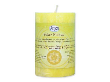 Sviečka čakrová  Solar plexus 10 cm