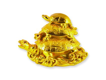 Tri korytnačky hojnosti  zlaté
