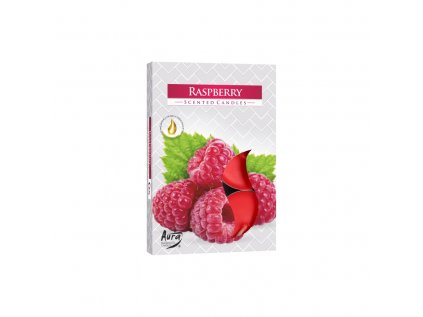 bispol vonne sviecky raspberry 6 ks