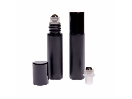 skleneny roll on 10 ml cierny matny
