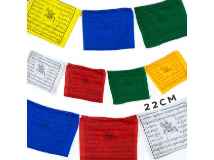 Tibetské Modlitebné Vlajky  22 cm (10 vlajok)