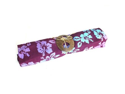Bali sarong Ochidea bordový