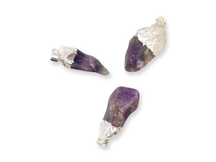 Prívesok strieborný Ametyst