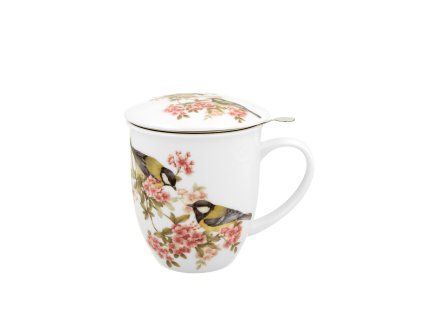 Hrnček bylinkový Sýkorka  0,4l porcelán