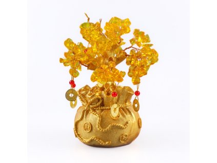 strom zivota s ingotom bohatstva a mincami