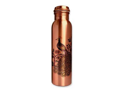 Fľaša medená Páv  950 ml