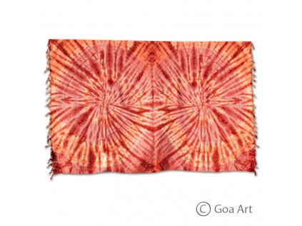 Sarong č.10 škoricovo - oranžová špirála