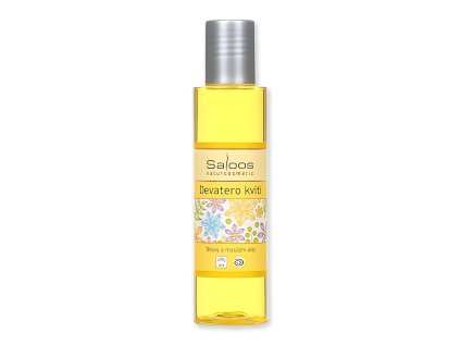 Deväť kvetov  telový a masážny olej Saloos 125 ml