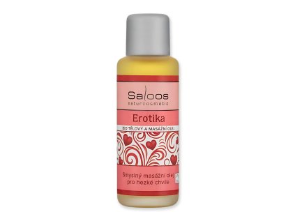 Erotika  telový a masážny olej Saloos 50 ml