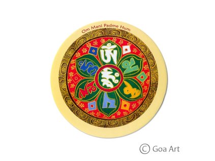 Om Mani Padme Hum samolepka s mantrou