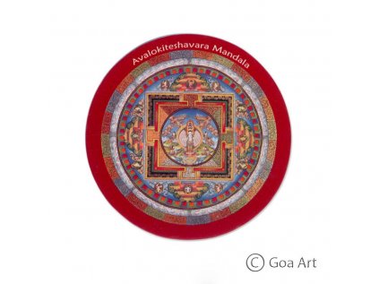 Avalokiteshavara Samolepka mandala
