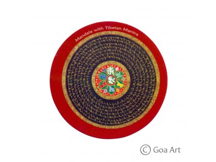 90493 mandala with tibetan mantra