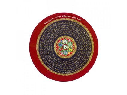 Mandala with Tibetan Mantra Samolepka mandala s mantrou