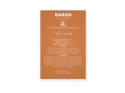 600286 Baran karneol