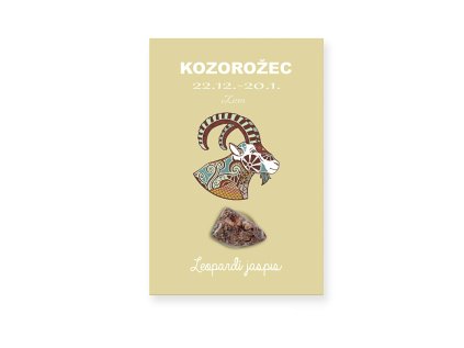 600314 Kozorozec leopardi jaspis