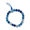 603902 Achát modrý farbený energetický náramok 18cm