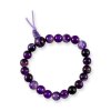 603904 Achát fialový farbený energetický náramok 18cm