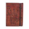 1200330 Zápisník kožený malý s gumičkou Veštenie z ruky
