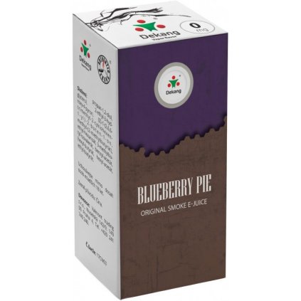 liquid dekang blueberry pie 10ml 0mg boruvkovy kolac