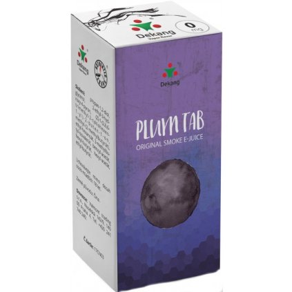 liquid dekang plum tab 10ml 0mg susena svestka