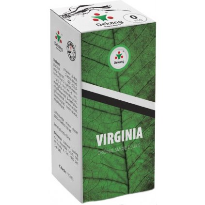 liquid dekang virginia 10ml 0mg virginia tabak