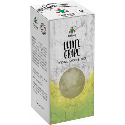 liquid dekang white grape 10ml 0mg hroznove bile vino