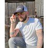 Kšiltovka trucker hat černo bílá- síťka