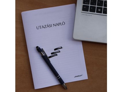 Utazási napló, útinapló - nyomtatott jegyzetfüzet