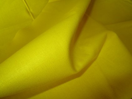 Žlutá látka-plátno-bavlna
