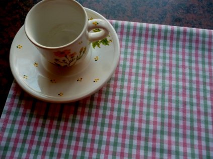 uterka prostirka ruzove svetle zelene kosticky male.fler