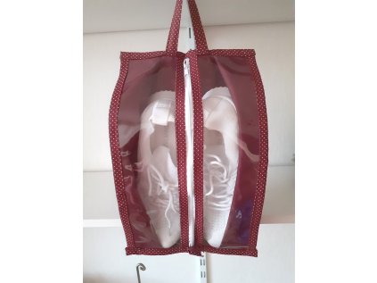 travel bag na boty bordo vinovy