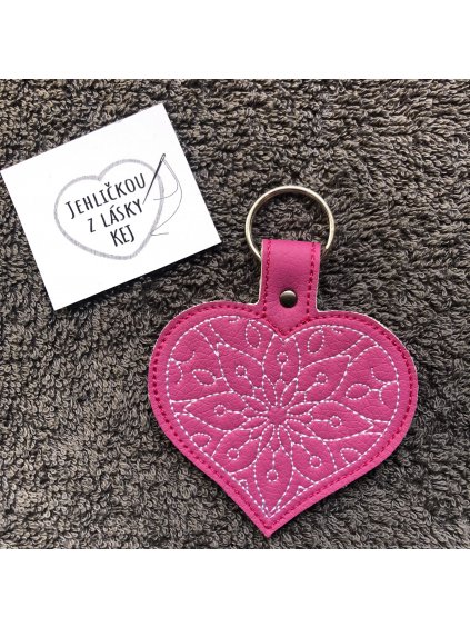 Klíčenka - Srdce mandala