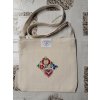 Folklórní kabelka režná - JABLÍČKO SE SRDÉČKEM