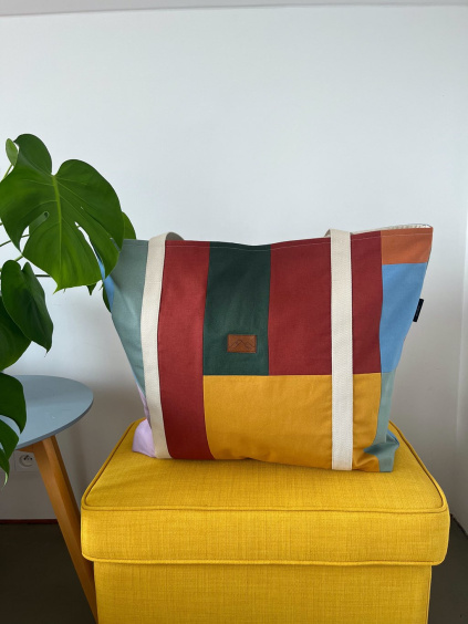 Zero Waste víkendová taška - design 3