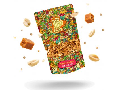 LifeLike Protein granola slaný karamel 400g