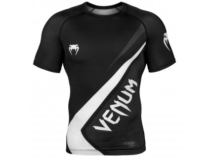 Rashguard Venum Contender 4.0 krátký rukáv černo-bílá
