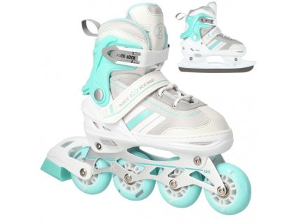 Brusle NILS Extreme NH18191 2v1 bílo-modré (Velikost S(29-33))