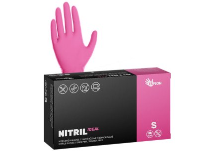 100080 nitril tm ruzove ideal ruka S