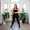 Masážní hula hoop HMS HHW12 plus size se závažím růžová