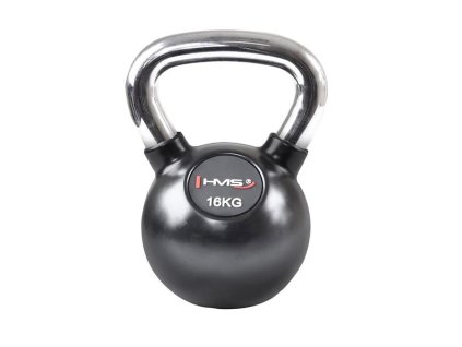 Vinylový kettlebell s chromovaným úchopem HMS KGC 16 kg (Velikost 16kg)
